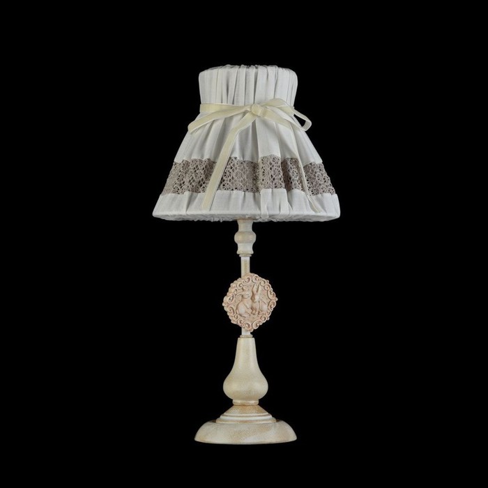 Настольная лампа Bunny 1x40Вт E14 кремовый, золото 20x20x40см