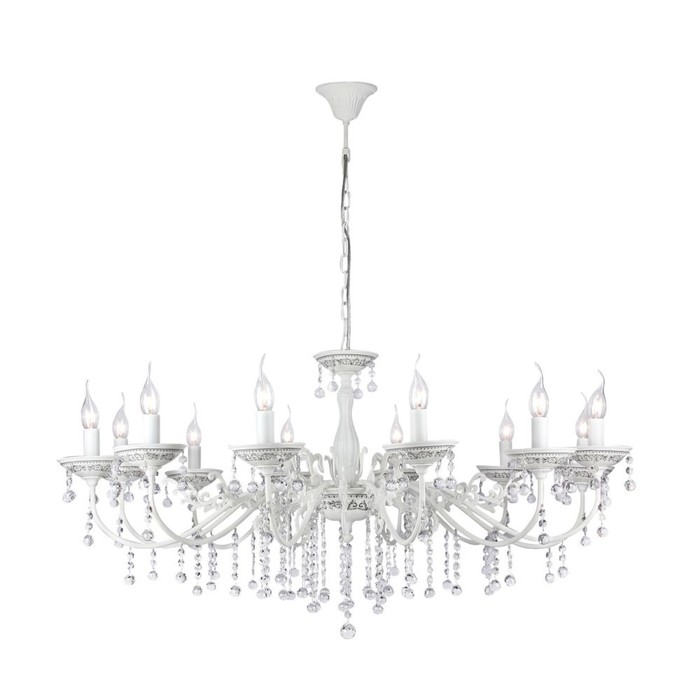 Люстра Bellona 12x60Вт E14 белый 110x110x58см