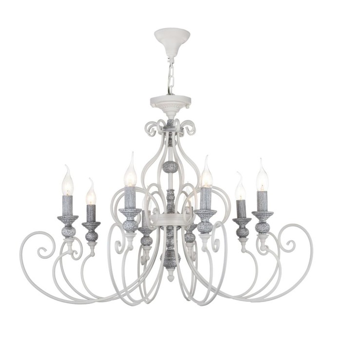 Люстра Karina 8x60Вт E14 белый 72x157см