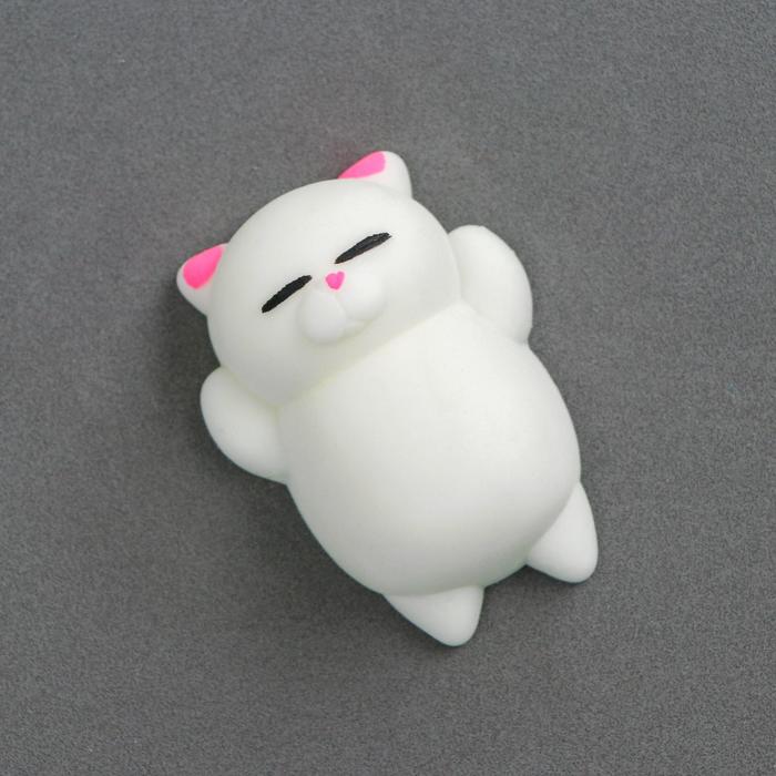 Мялка антистресс "Кошечка", цвет белый