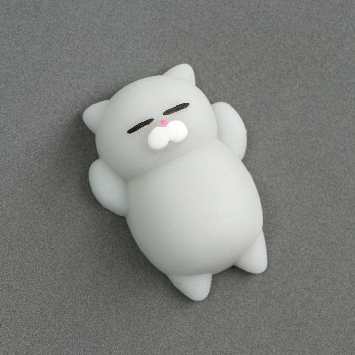 Мялка антистресс "Кошечка", цвет светло-серый