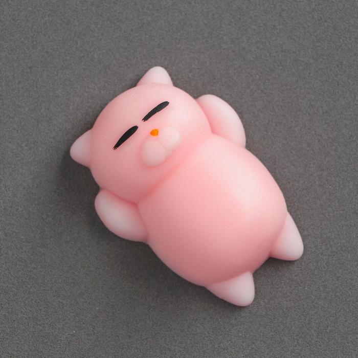 Мялка антистресс "Кошечка", цвет персик