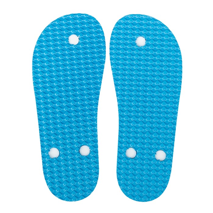 Сланцы женские арт. SIMPLE Snake Skin, цвет голубой/белый, размер 39