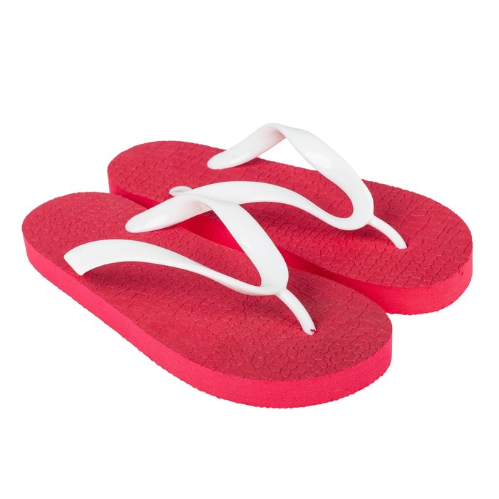 Сланцы женские арт. SIMPLE Snake Skin, цвет красный/белый, размер 35