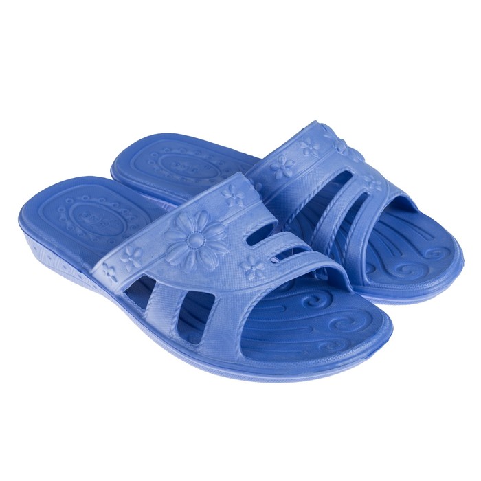 Сланцы пляжные женские арт. Е13103, цвет василёк, размер 39/40