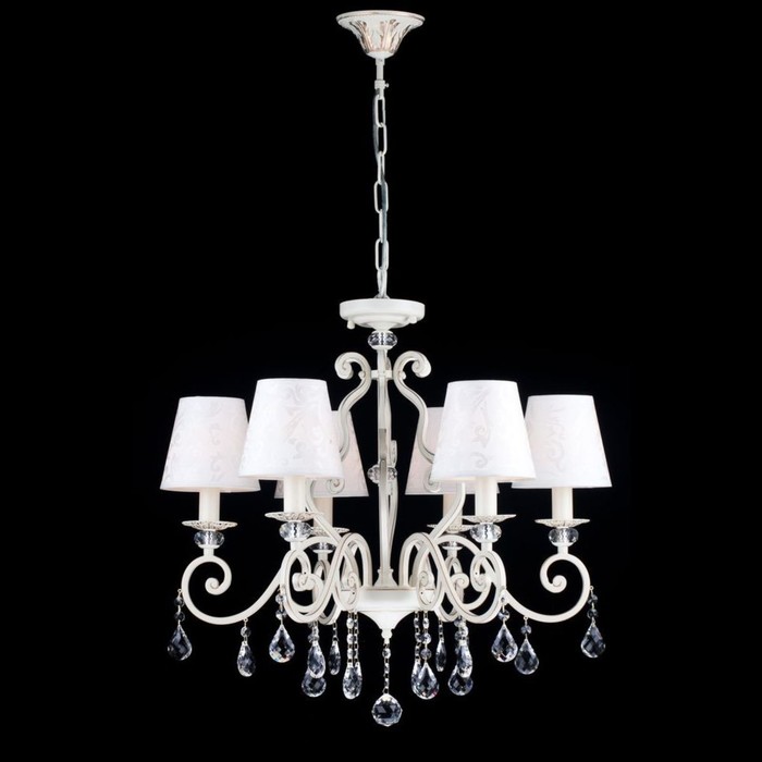 Люстра Merenga 6x40Вт E14 белый, золото 64x64x58см