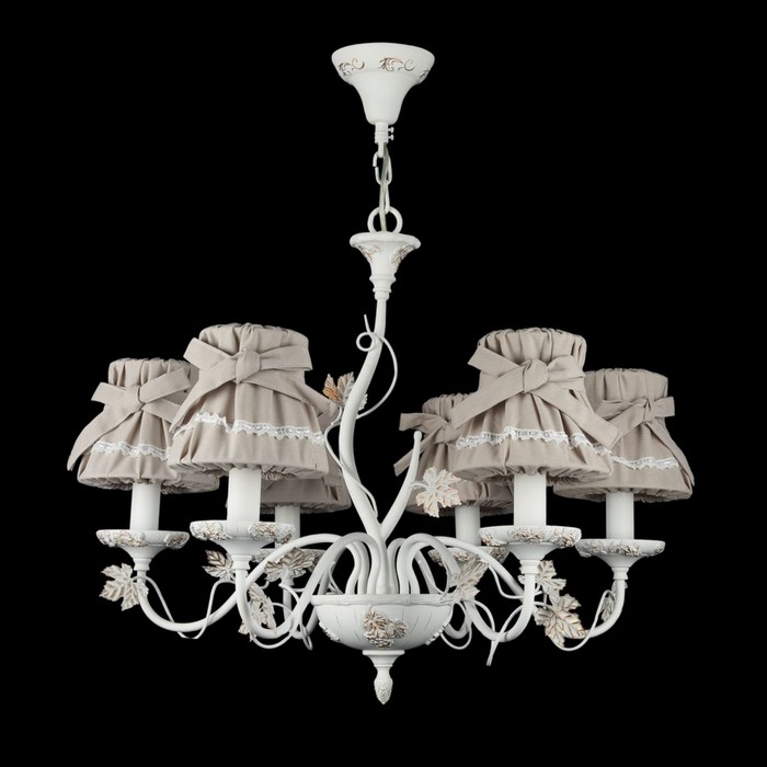 Люстра Orfeo 6x40Вт E14 белый 67x67x54см