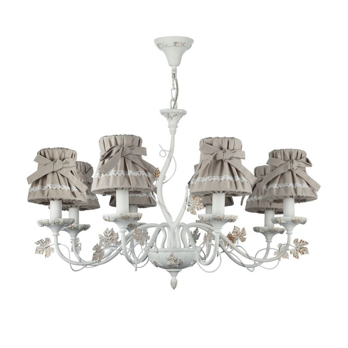 Люстра Orfeo 8x40Вт E14 белый 79x79x54см