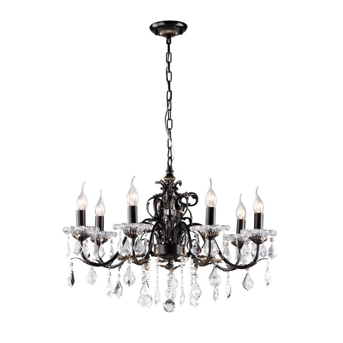 Люстра Vivaldi 7x60Вт E14 коричневый 70x70x51см