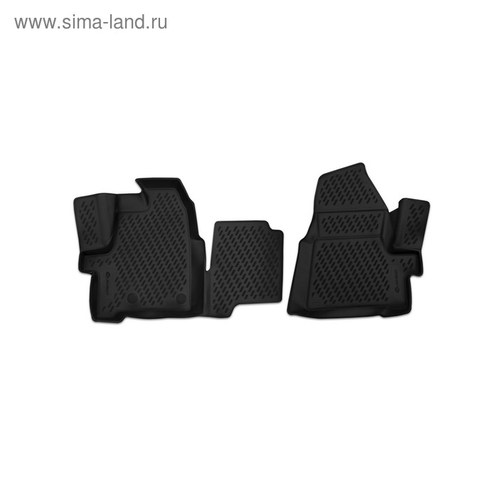 Коврики 3D в салон FORD Tourneo Custom (1+2 seats), 2013-2016 , 2 шт. (полиуретан)