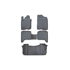 

Коврики в салон INFINITI QX56 2004-2016, 5 шт. (полиуретан, серые)
