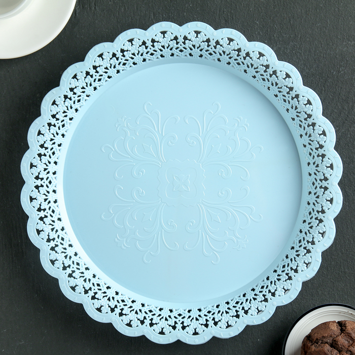 Поднос круглый 30 см "Восток", цвета МИКС