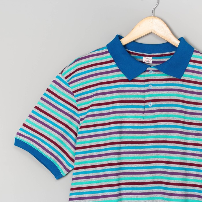 Футболка мужская поло 75154 цвет МИКС, р-р S