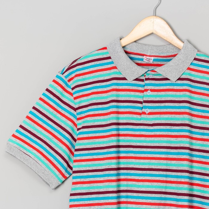 Футболка мужская поло 75154 цвет МИКС, р-р S