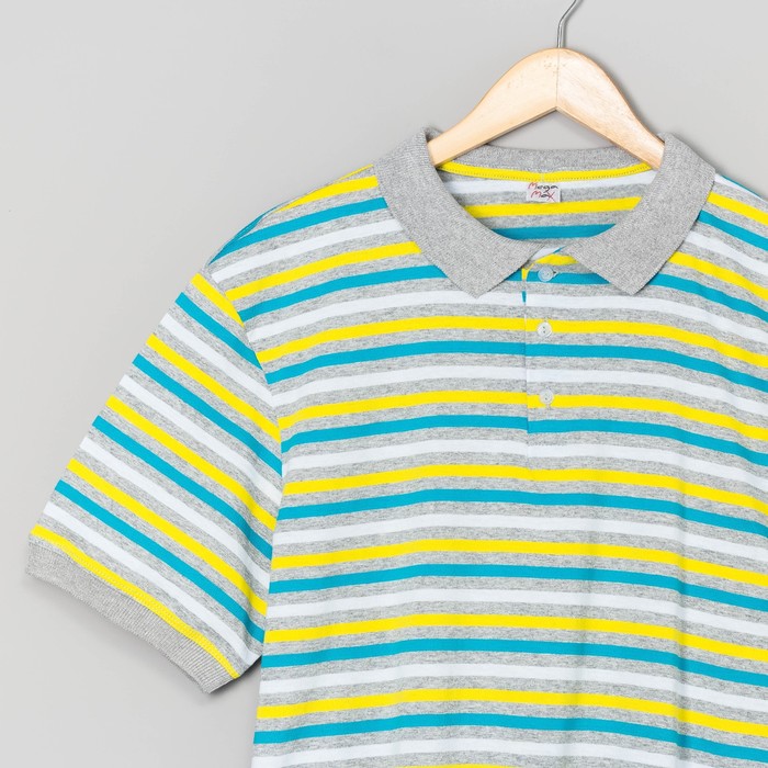 Футболка мужская поло 75154 цвет МИКС, р-р 2XL