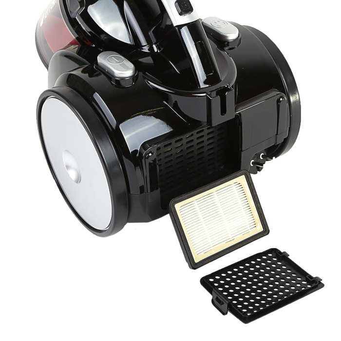 Пылесос КТ-522-1 1400 Вт, 2 л, шнур 5 м, красно-черный