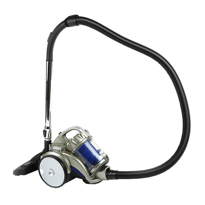 Пылесос КТ-522-2 1400 Вт, 2 л, шнур 5 м, серо-синий