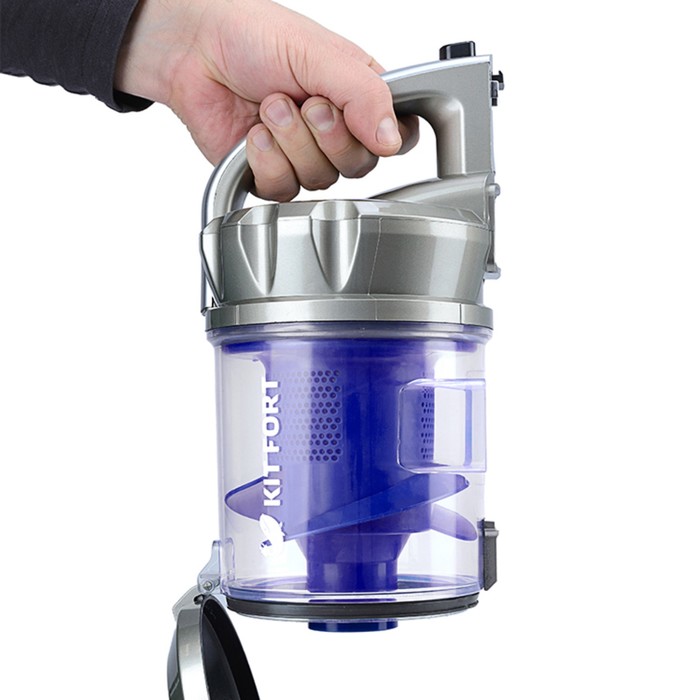 Пылесос КТ-522-2 1400 Вт, 2 л, шнур 5 м, серо-синий