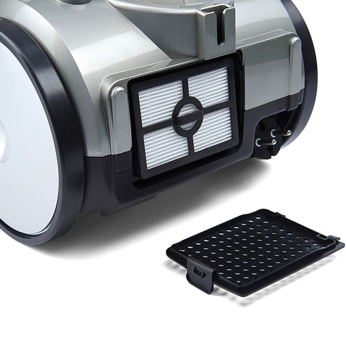 Пылесос КТ-522-2 1400 Вт, 2 л, шнур 5 м, серо-синий