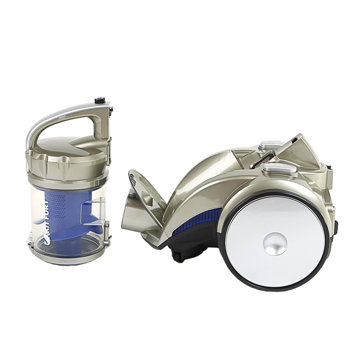 Пылесос КТ-522-2 1400 Вт, 2 л, шнур 5 м, серо-синий