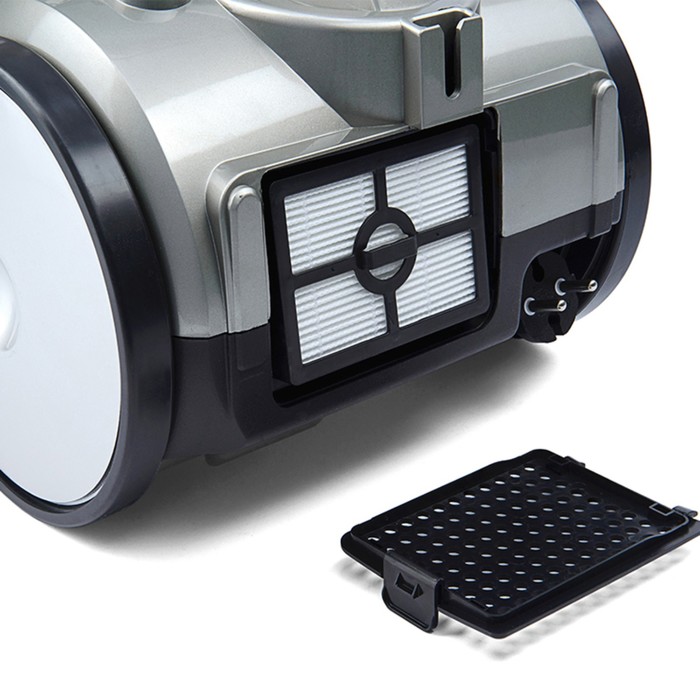 Пылесос КТ-522-3 1400 Вт, 2 л, шнур 5 м, серо-зеленый