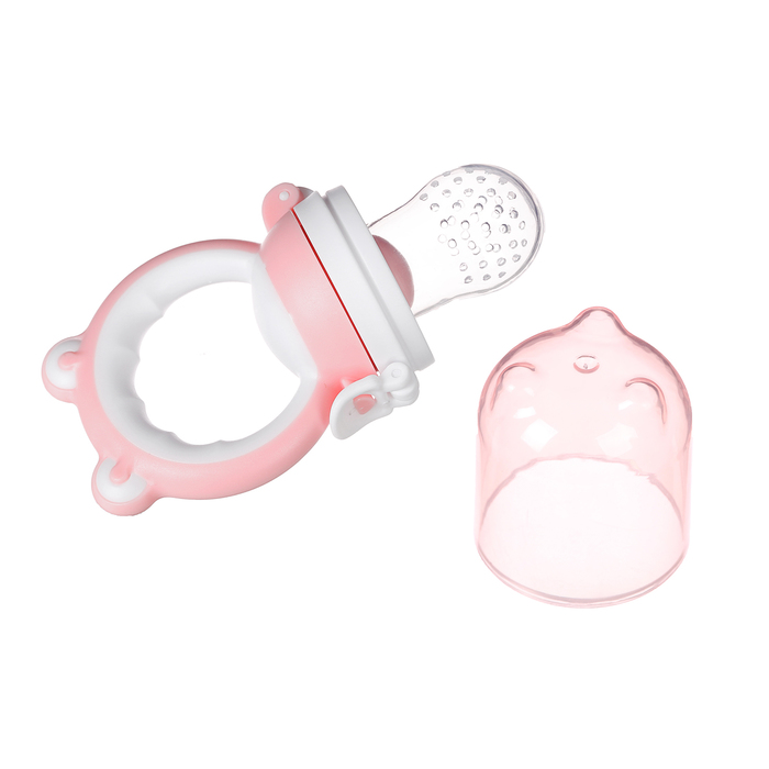 Ниблер силиконовый «Лягушонок», цвет розовый