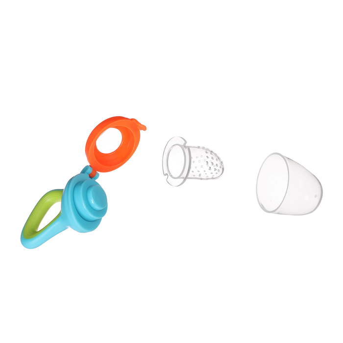 Ниблер силиконовый, цвет голубой/зелёный