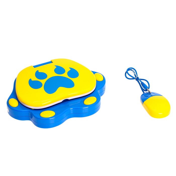 Компьютер обучающий "Мишка на севере" с мышкой, 120 заданий, 2 языка: русский, английский