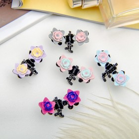 

Краб для волос "Цветочный рай" 1,2 см нарцисс, микс