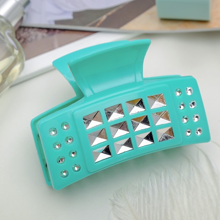 Краб для волос "Голография" 8 см микс