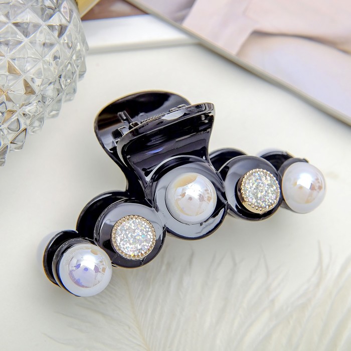 Краб для волос "Мираж" 7 см голография дуга