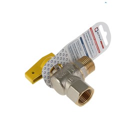 

Кран шаровой газовый "СТМ" ГАЗ, PN10, угловой, наружная/внутренняя резьба 1/2", бабочка