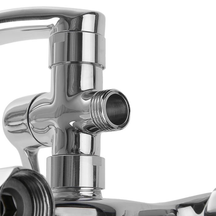 Смеситель для ванны Calorie 2033A03, однорычажный, с душевым набором, латунь, хром