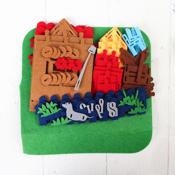 3D-конструктор из фетра "Домик"
