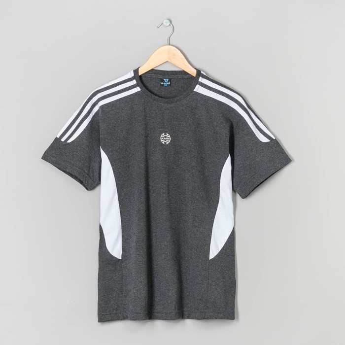 Футболка мужская 227 цвет мел.Антрацит, р-р 44-46 (L)