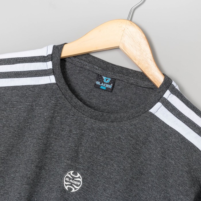 Футболка мужская 227 цвет мел.Антрацит, р-р 44-46 (L)