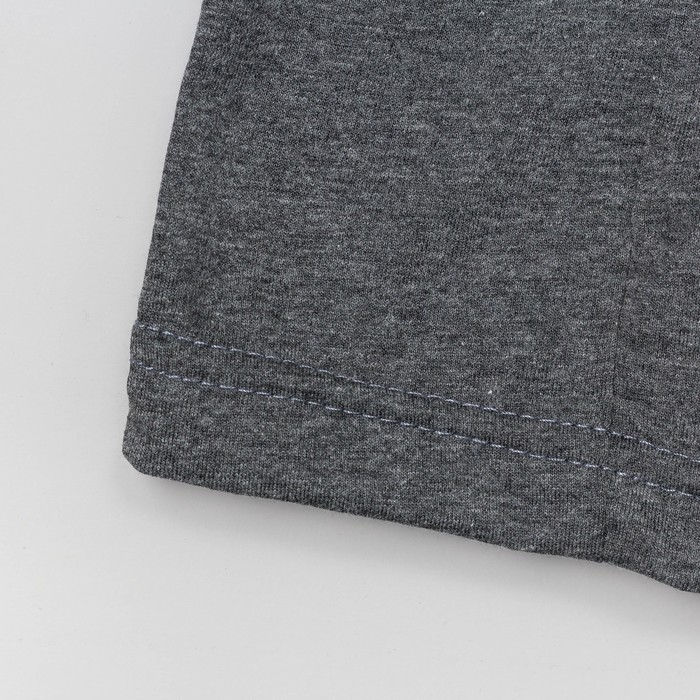 Футболка мужская 227 цвет мел.Антрацит, р-р 44-46 (L)