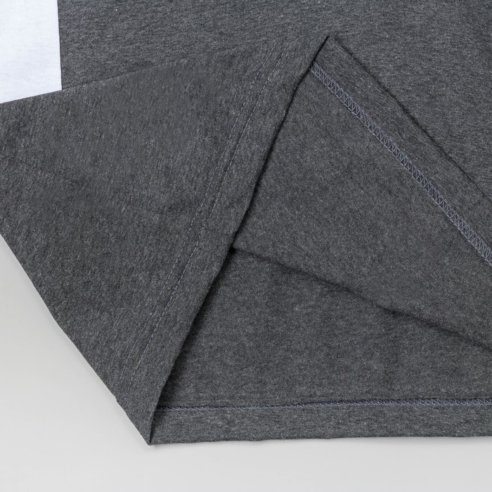 Футболка мужская 227 цвет мел.Антрацит, р-р 44-46 (L)