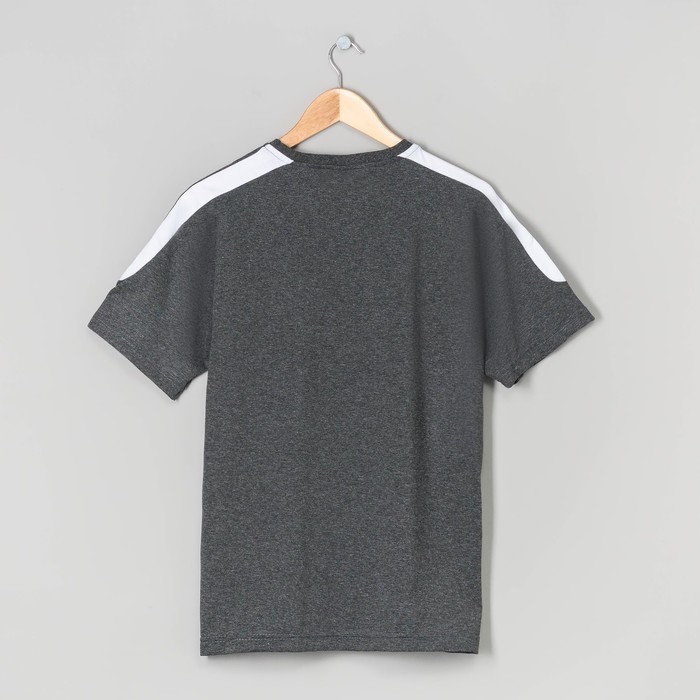 Футболка мужская 227 цвет мел.Антрацит, р-р 44-46 (L)