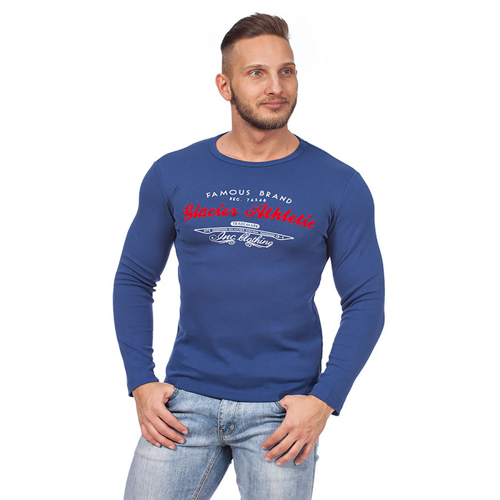 Фуфайка мужская 0735 цвет джинс, р-р 50-52 (3XL)