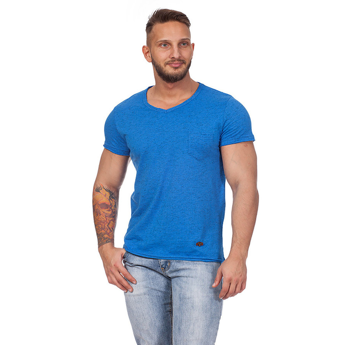 Футболка мужская 1101 цвет Василёк, р-р 48-50 (2XL)