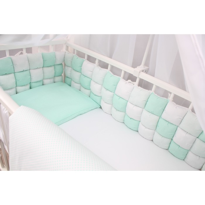 Комплект в кроватку "Свежая мята", 6 предметов