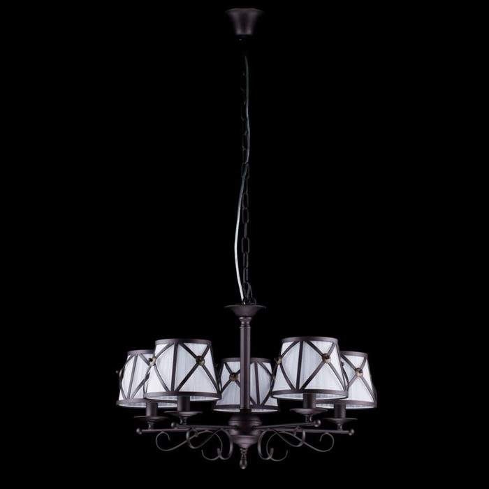 Люстра Country 5x40Вт E14 коричневый 68x68x44,5см