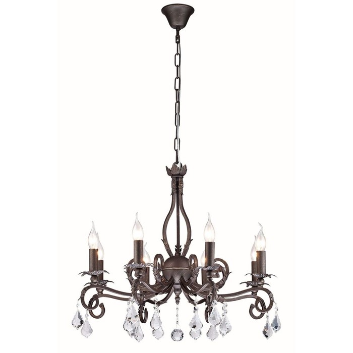 Люстра Templiers  8x60Вт E14 коричневый 69x69x58см