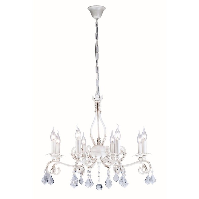 Люстра Templiers  8x60Вт E14 белый 69x69x58см