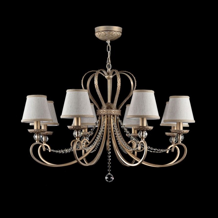 Люстра  Livorno 8x40Вт E14 золото 90x90x157см