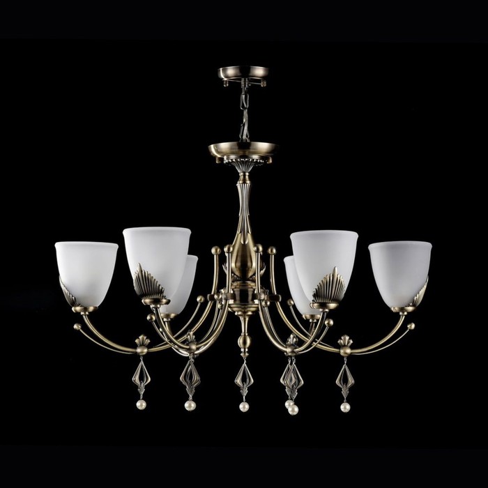 Люстра Basil 6x60Вт E14 бронза 80x147см