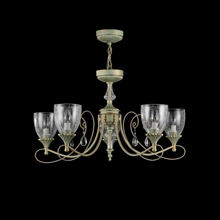 Люстра Sabina 5x60Вт E14 золото 77x77x138см