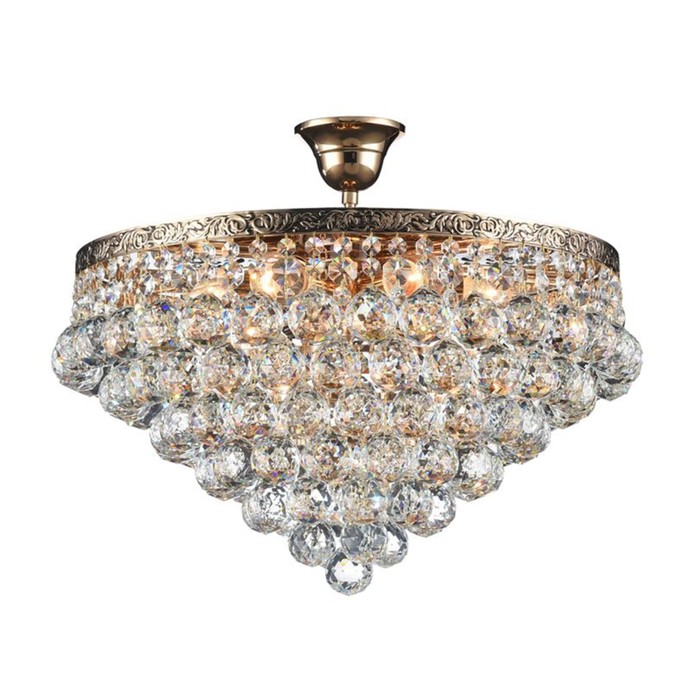 Люстра Gala 6x60Вт E27 золото 46x46x40см