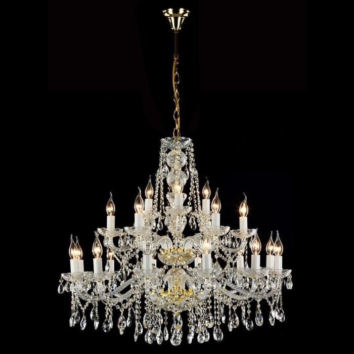 Люстра Beatrix 21x60Вт E14 золото 87x87x82см